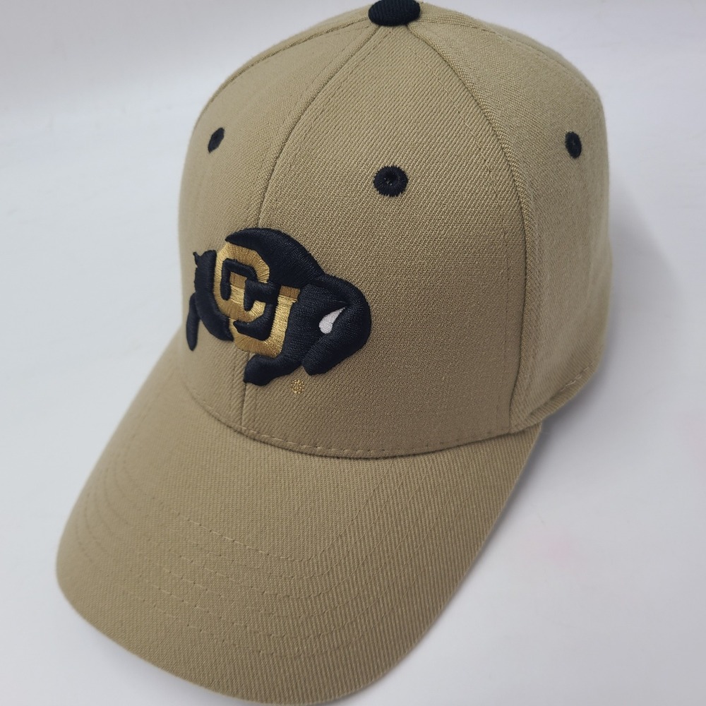 Colorado Buffaloes Hat Fitted One Size Top of the World Beige Black NCAA Men